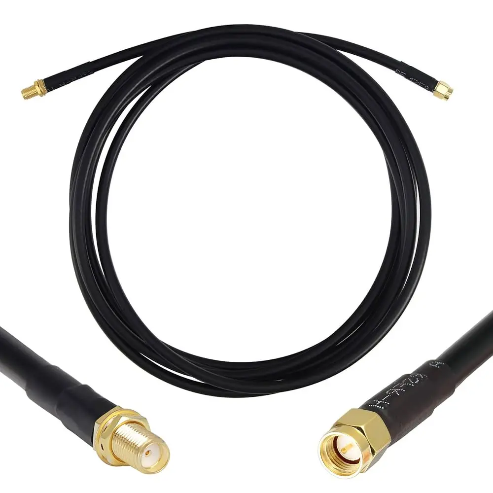 15Ft - Double Shielded Coaxial Extension Cable - SMA-M To N-M