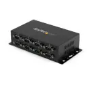 StarTech 8 Port USB to DB9 RS232 Serial Adapter Hub – Industrial DIN Rail and Wall Mountable - TAA