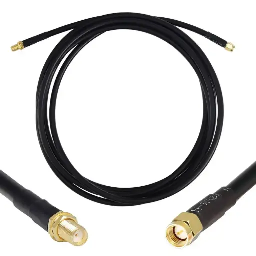 [SC-LMR-240-15-SM-NM] 15Ft - Double Shielded Coaxial Extension Cable - SMA-M To N-M